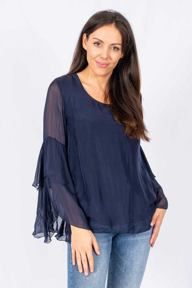 Top - Flauto Italian Silk with Fluted SLV