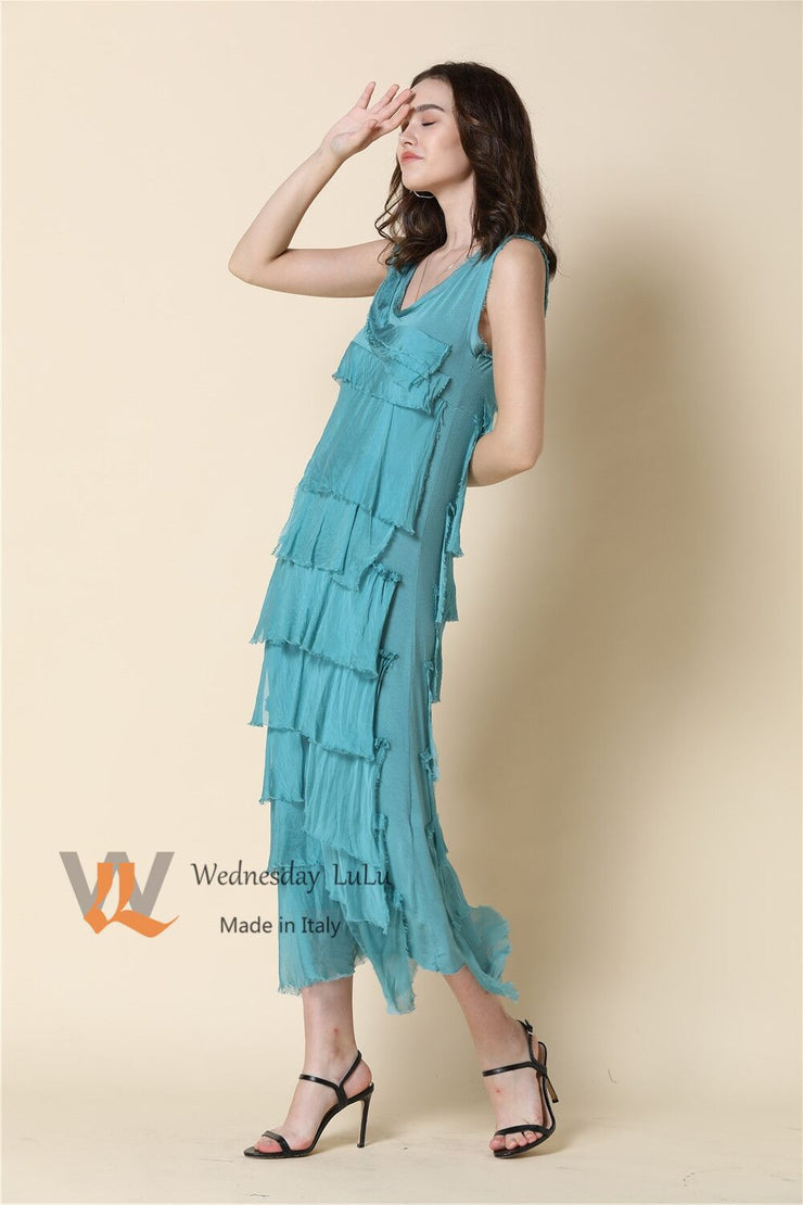 Dress - Italian Silk Tiered