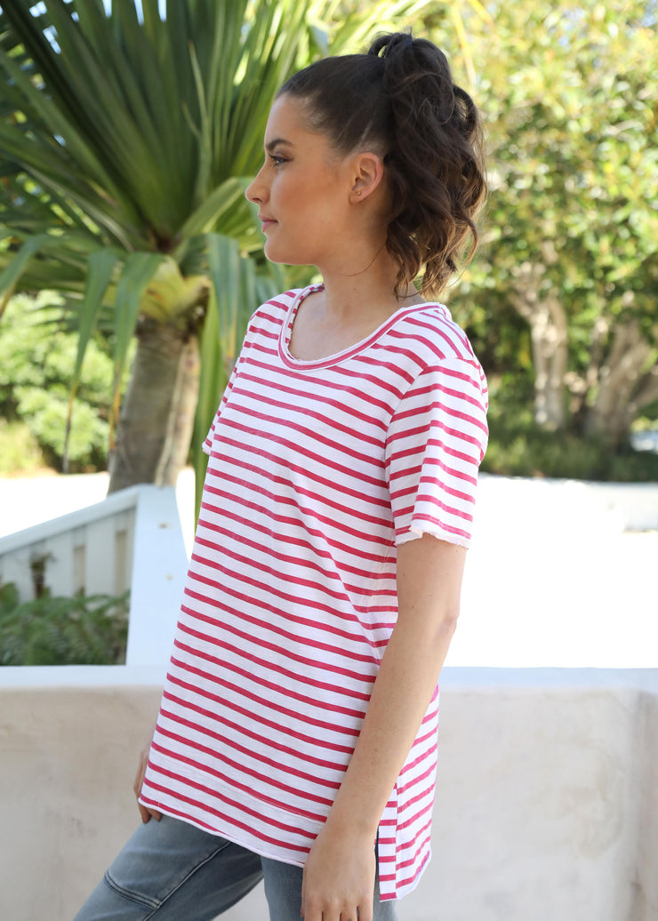 Top - Cotton Stripe Tee