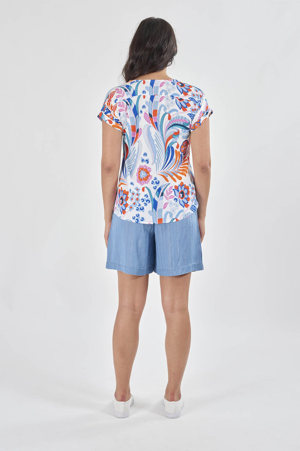 Top - V Neck Drop Shoulder by Vassalli