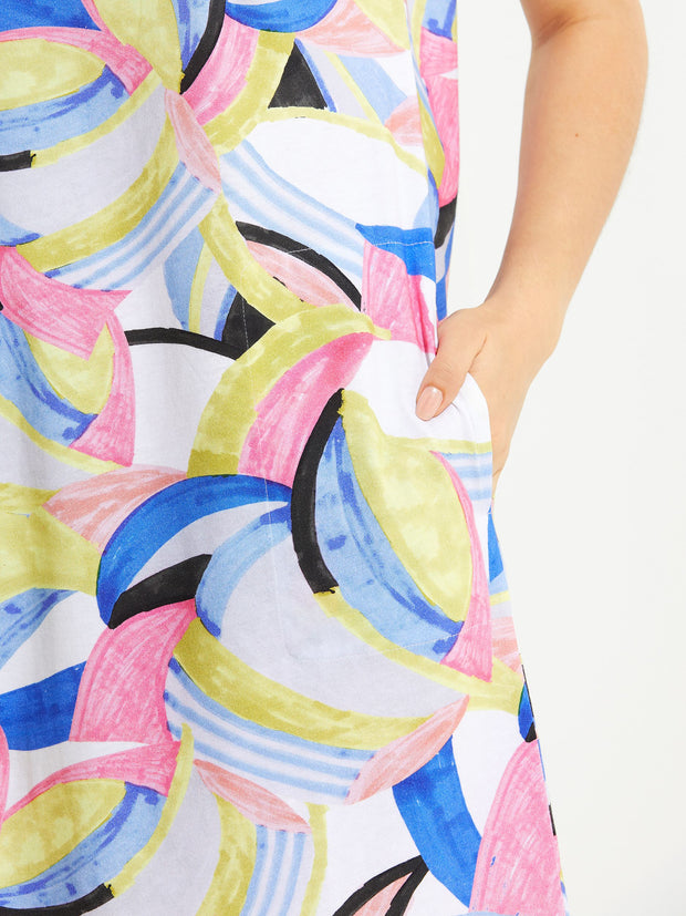 Dress - Curves Print by Yarra Trail