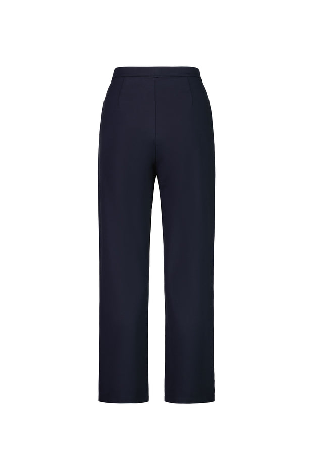 Pant - 7/8 Straight Leg Plain Ponti by Vassalli