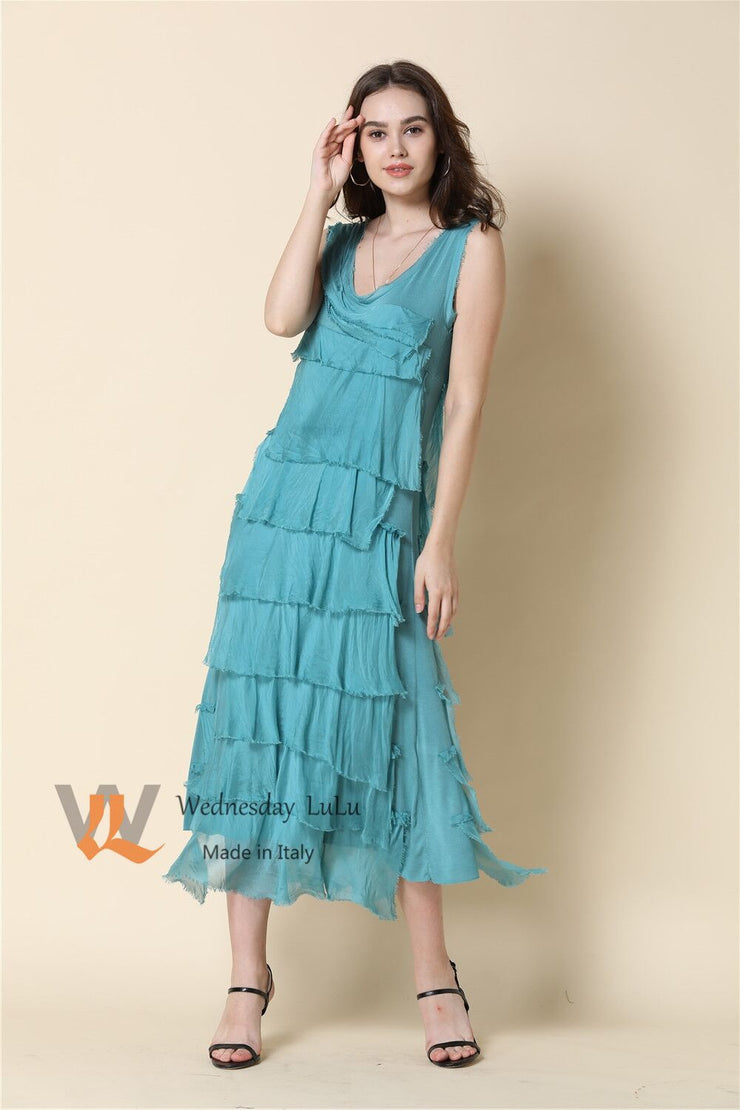 Dress - Italian Silk Tiered