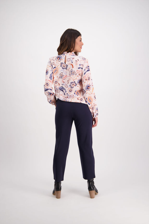 Pant - 7/8 Straight Leg Plain Ponti by Vassalli