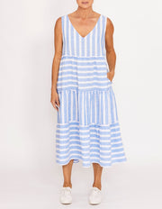 Dress - Tiered Stripe by PingPong