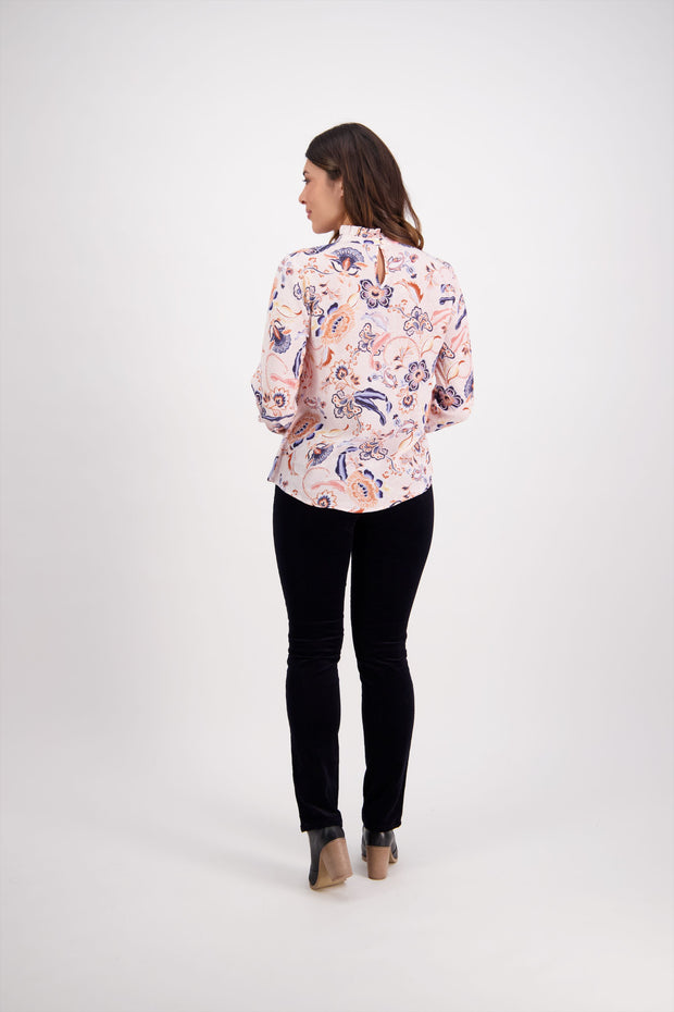 Top - L/S Ruffle Neck by Vassalli