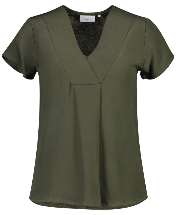 Top - INSTA_GLAM Silk Linen Shirt by FOIL