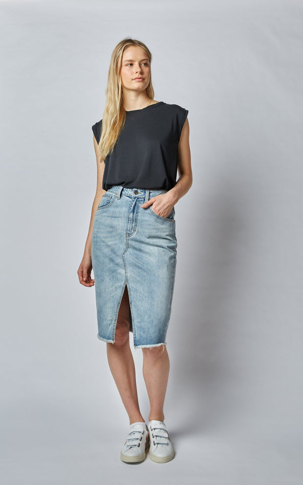 Skirt - High Revival Denim Skirt