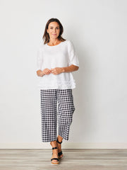 Pant - 7/8 Wide Leg 100% Cotton by SEE SAW