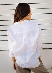 Top - Angelica White 100% Cotton Shirt
