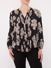 Top - Peony Print Bouse by PingPing