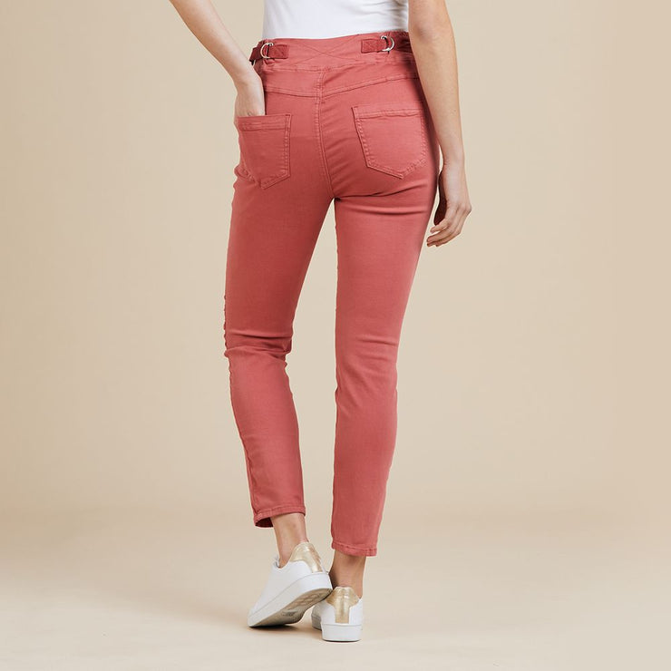 Pant - Tie Front Gathered Jogger Jean