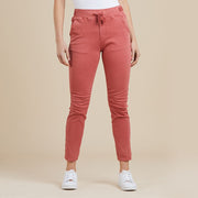 Pant - Tie Front Gathered Jogger Jean