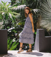 Dress -  Ruffle Cotton Gingham by SEE SAW