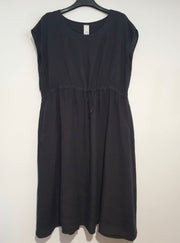 Dress - Italian Linen Drawstring Dress