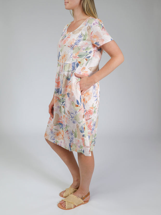 Dress - Watercolour Linen by JUMP