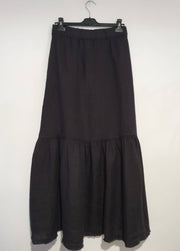 Skirt - Italian Linen Frayed Hem Maxi