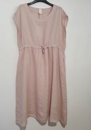 Dress - Italian Linen Drawstring Dress