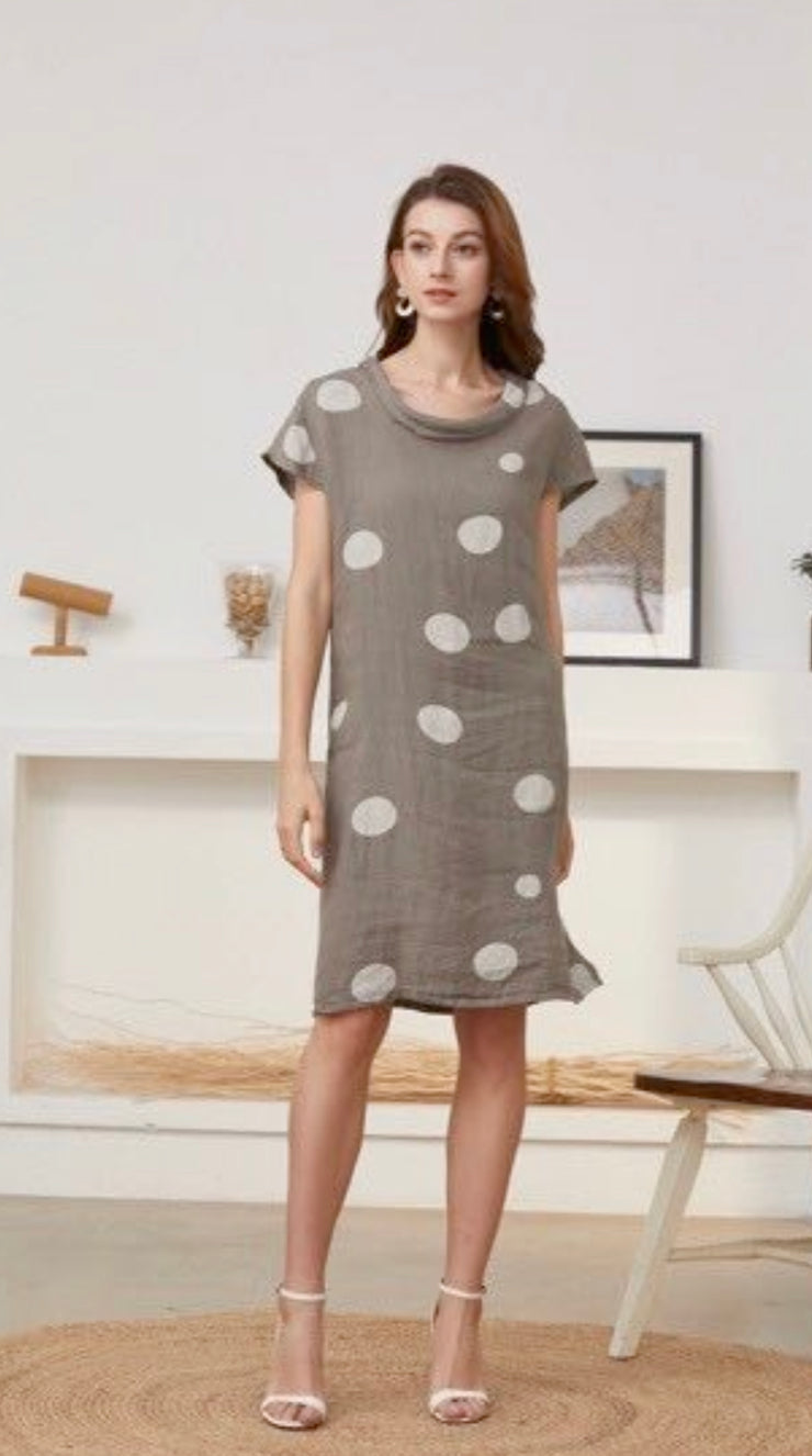 Dress - Fun with Spots by Rosa Jojo Italian Linen