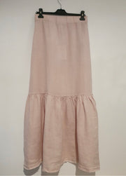 Skirt - Italian Linen Frayed Hem Maxi