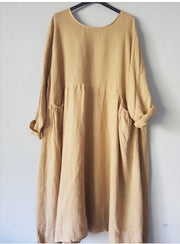 Dress - Loose Italian Linen Baggy Style