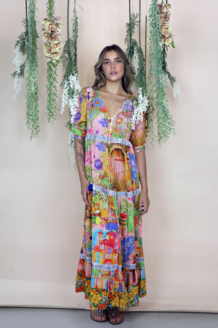 Dress - Fonda Maxi Pink by Rubyyaya