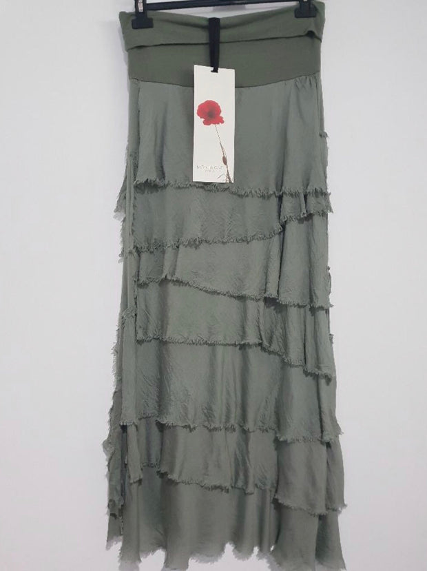 Skirt - Italian Silk Tiered