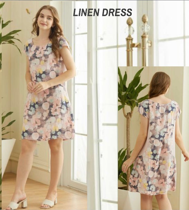 Dress - Italian NEW Floral Linen