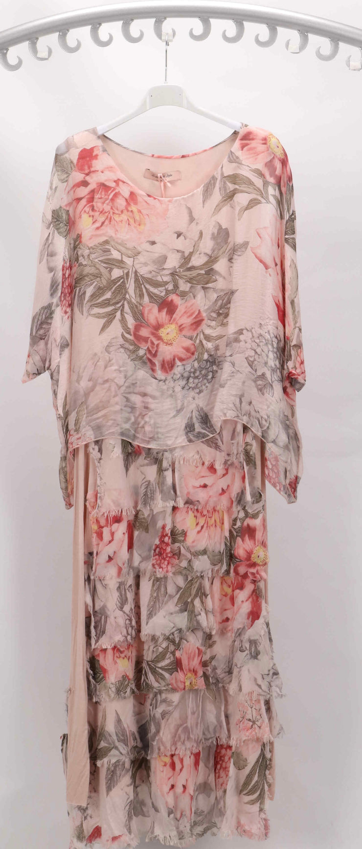 Dress - Long Italian Silk Floral