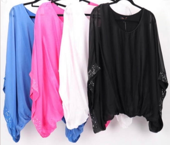 Top - Italian Silk Blouse Top SELLER!