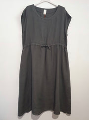 Dress - Italian Linen Drawstring Dress