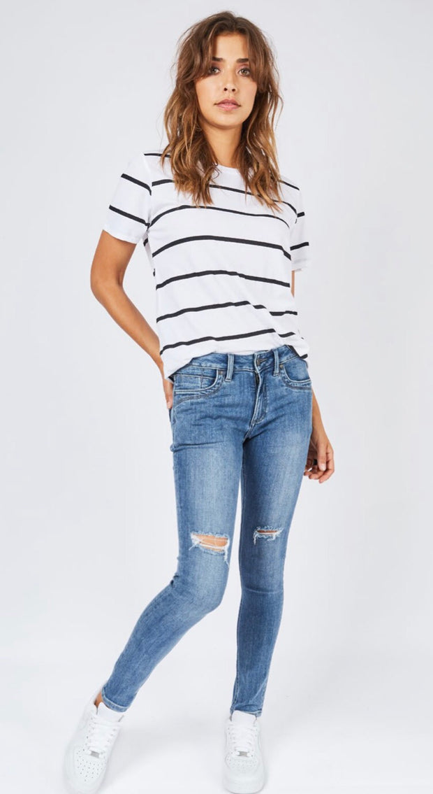 Pant - Lauren Denim Mid Wash Jeans by Dricoper