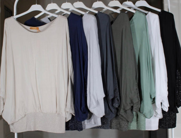 Top - Silk Hem Bling