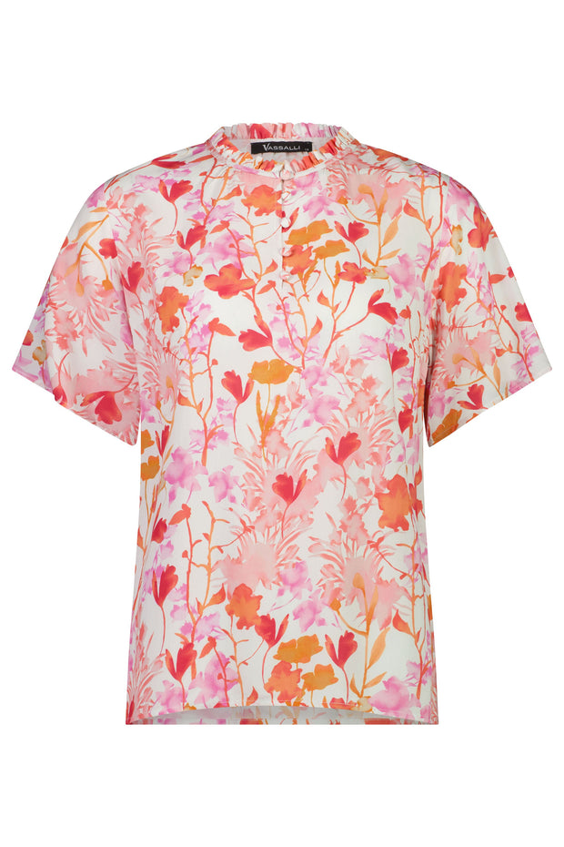 Top - Button Up Floaty SLV by Vassalli