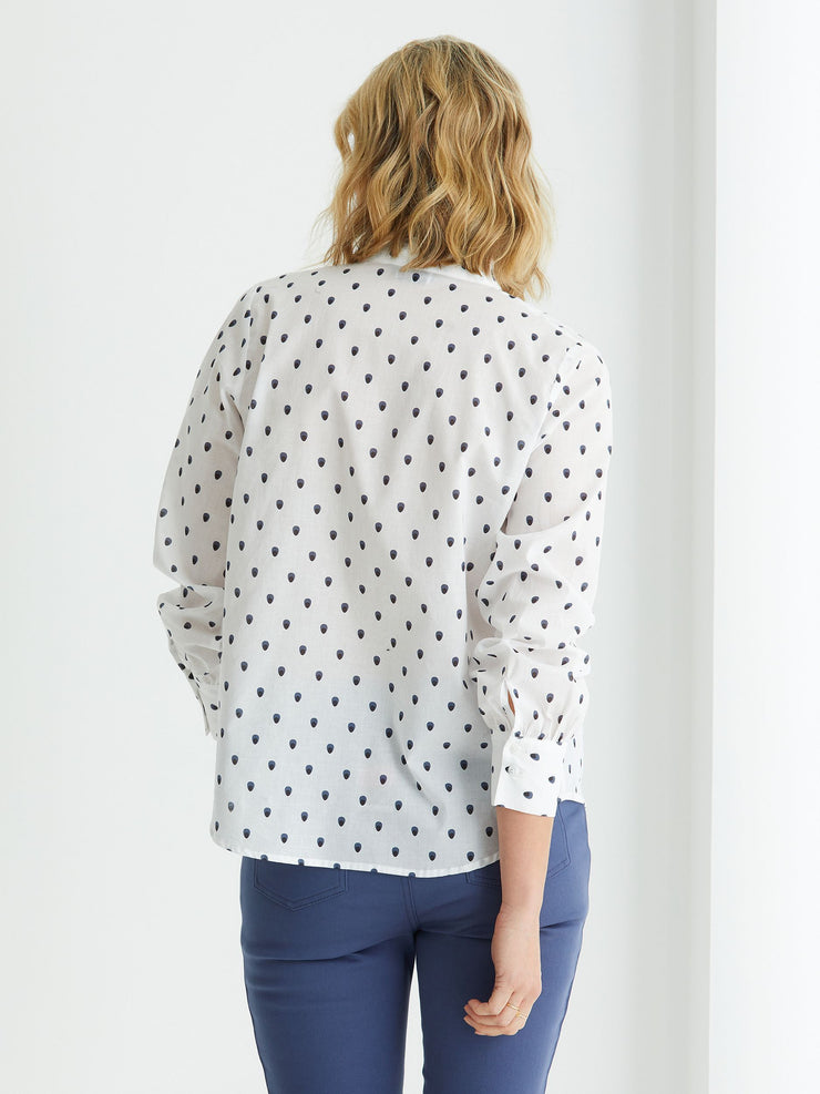 Top - Raindrop L/S Shirt by Marco Polo