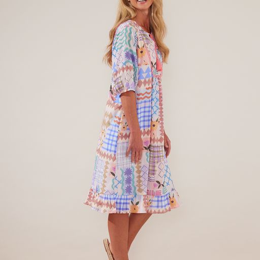 Dress - Patchwork Print by Yarra Trail