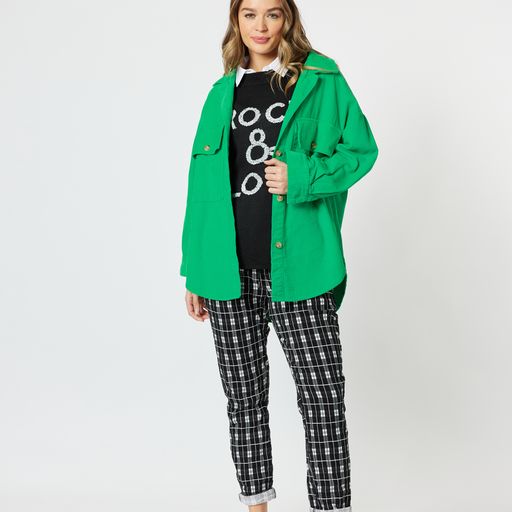 Jacket - Zoe Cord Shacket by Threadz