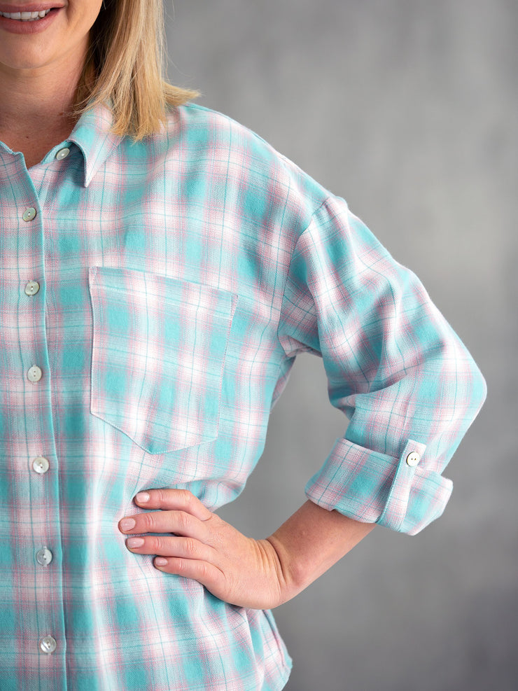 Top - Soft Plaid Shirt by Yarra Trail