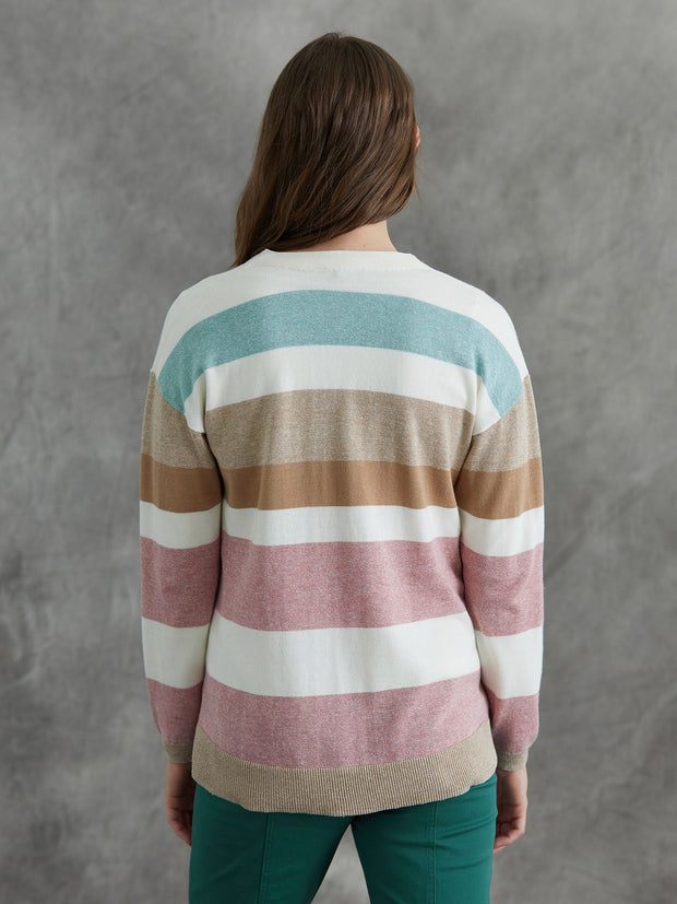 Cardigan - Soft Stripe by Yarra Trail