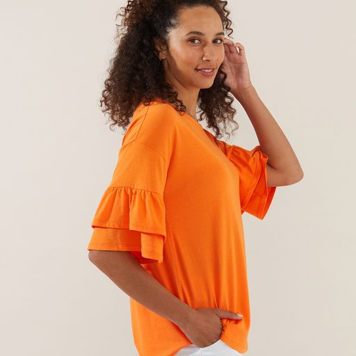 Top - Ruffle SLV by Yarra Trail