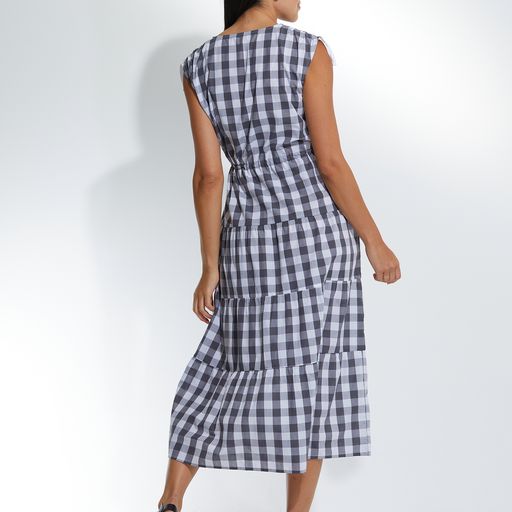 Dress - S/L Gingham by Marco Polo