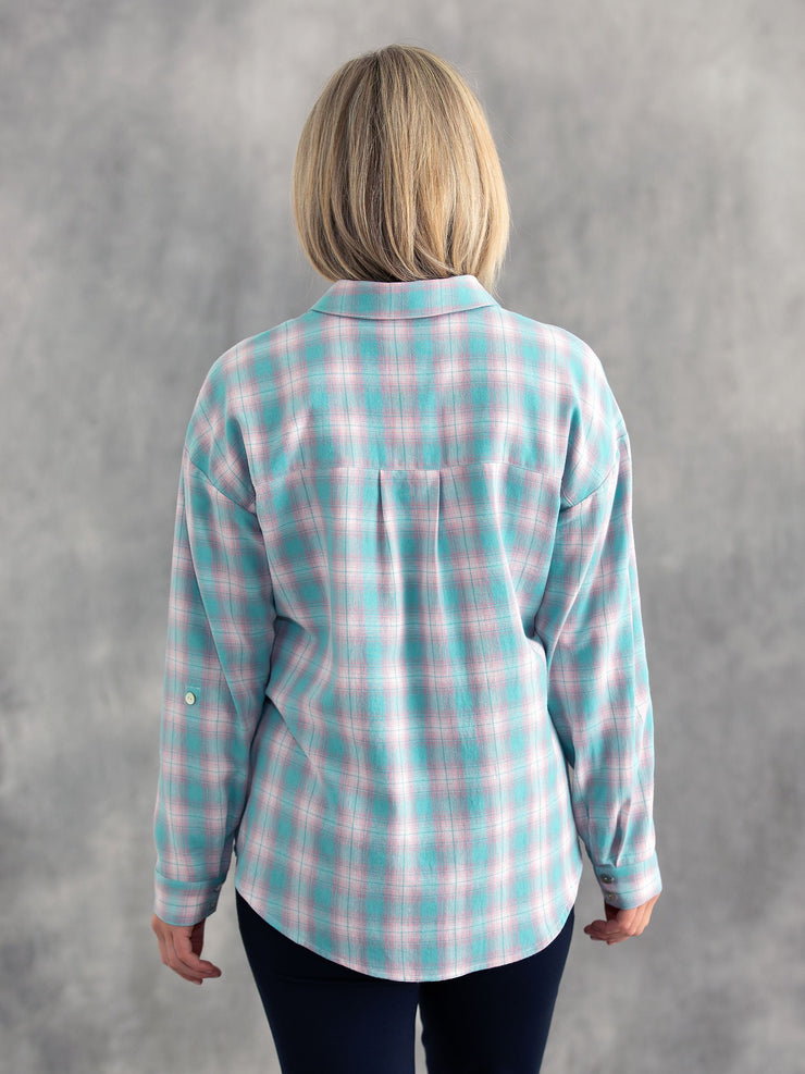 Top - Soft Plaid Shirt by Yarra Trail