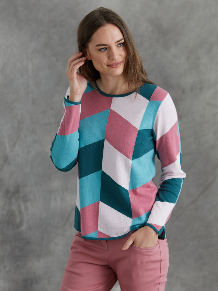 Jumper - Chevron Knit by Yarra Trail