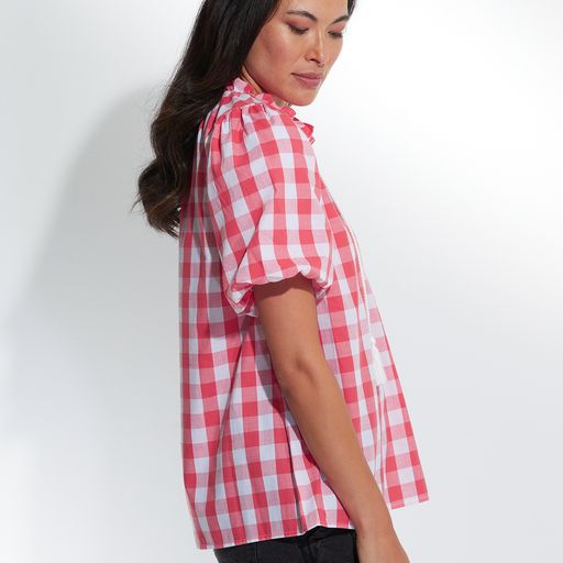 Top - S/S Gingham by Marco Polo