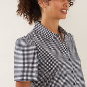 Top - Black Check Shirt by Yarra Trail