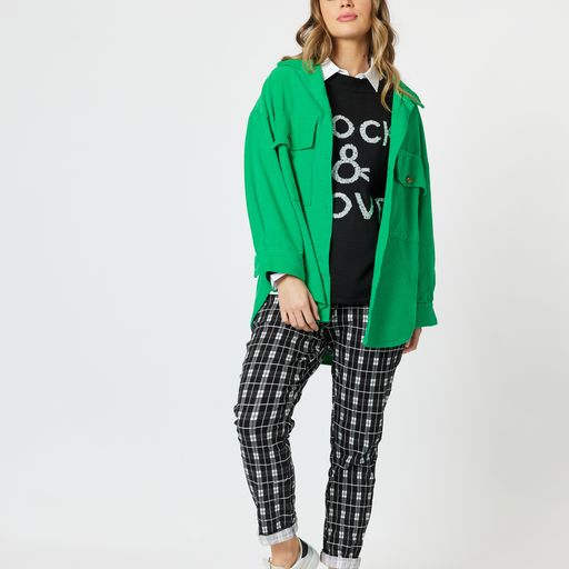 Jacket - Zoe Cord Shacket by Threadz
