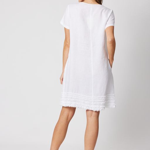 Dress - GS Linen Ruffle Hem