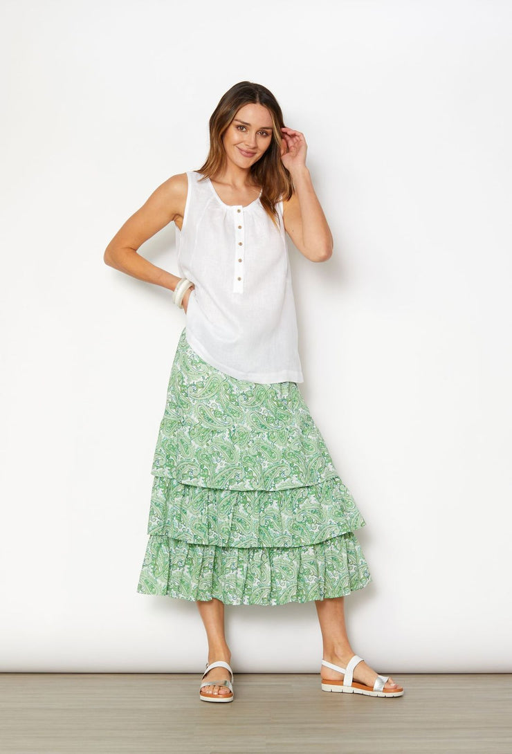 Skirt - Paisley Print by Yarra Trail