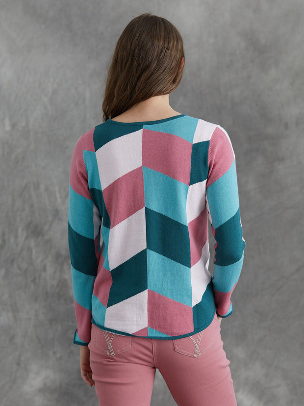 Jumper - Chevron Knit by Yarra Trail
