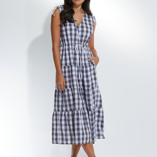 Dress - S/L Gingham by Marco Polo